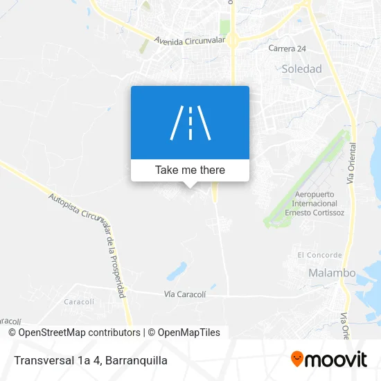 Mapa de Transversal 1a 4
