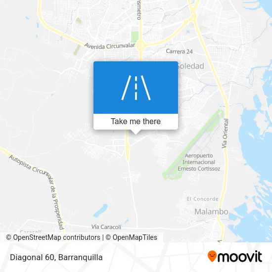 Diagonal 60 map