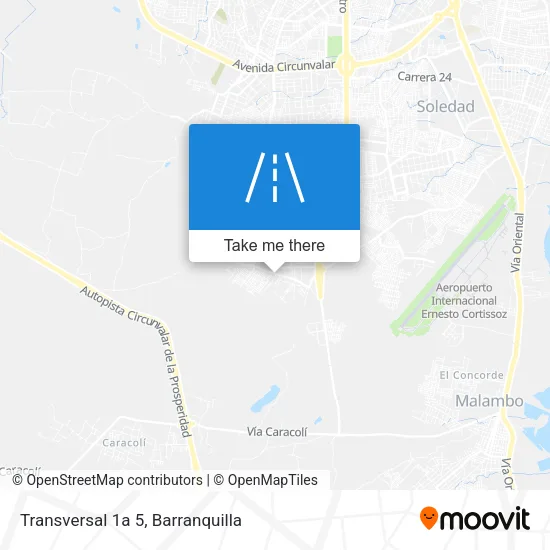 Mapa de Transversal 1a 5