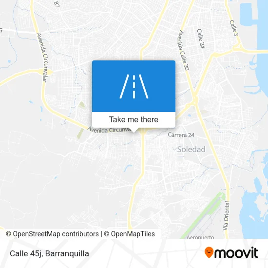 Calle 45j map