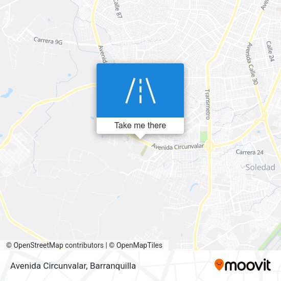 Mapa de Avenida Circunvalar