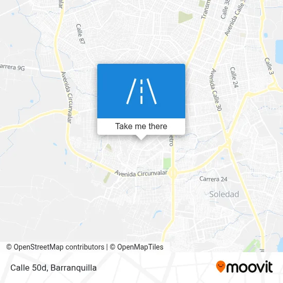 Mapa de Calle 50d