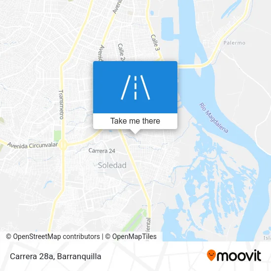 Carrera 28a map