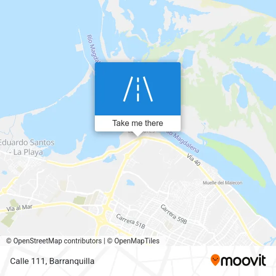 Calle 111 map