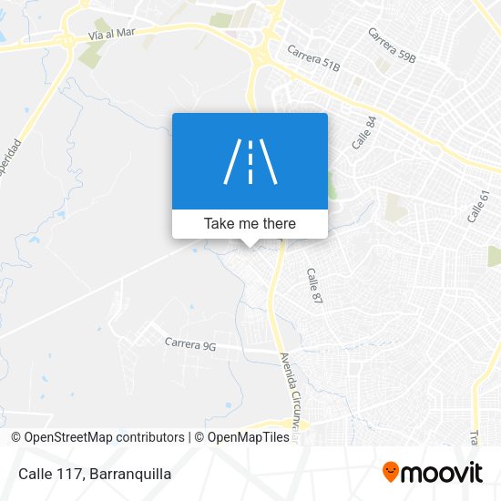 Mapa de Calle 117