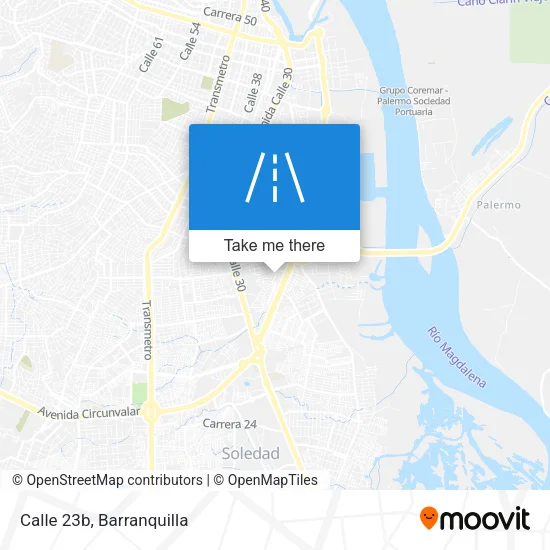 Calle 23b map