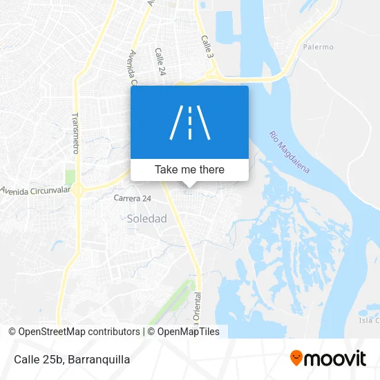 Calle 25b map