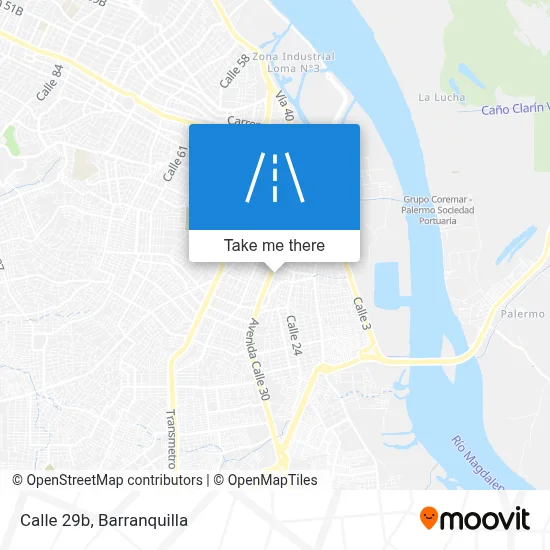 Calle 29b map