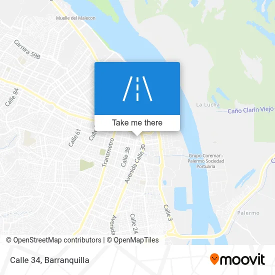 Calle 34 map