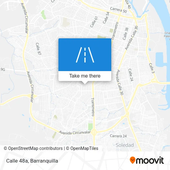Calle 48a map