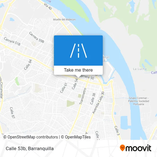 Calle 53b map