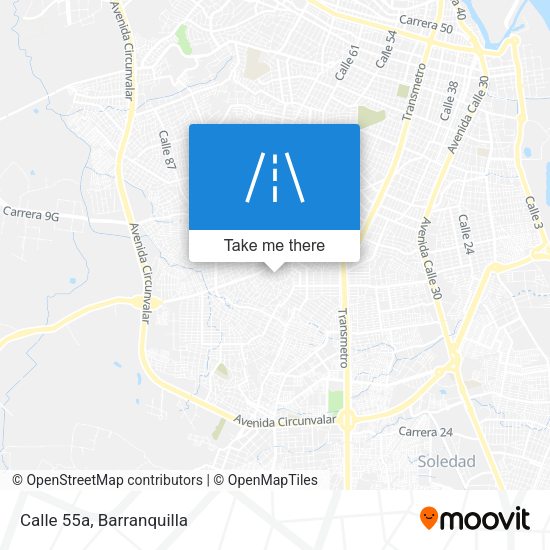 Calle 55a map