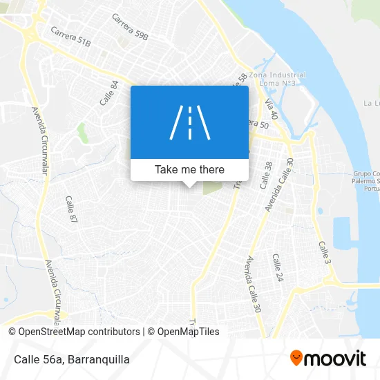 Calle 56a map