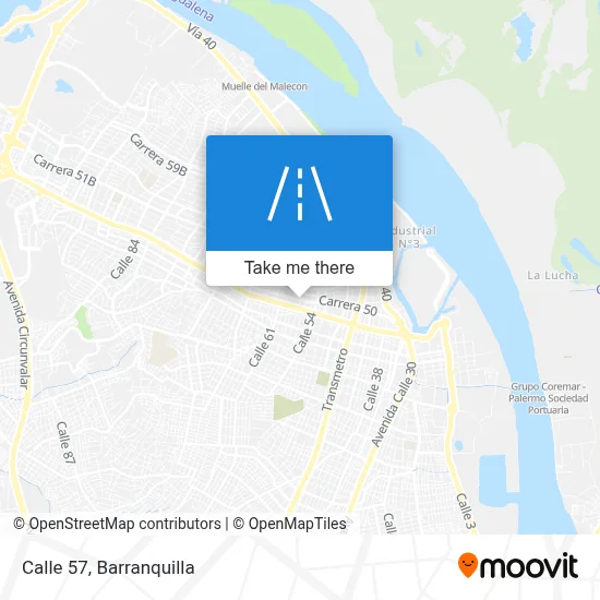 Calle 57 map