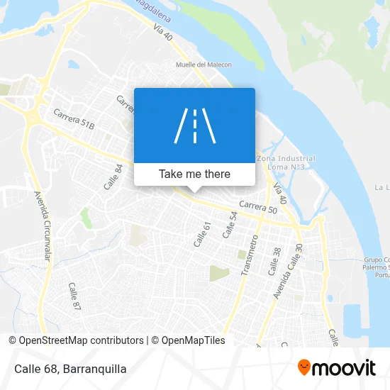 Mapa de Calle 68
