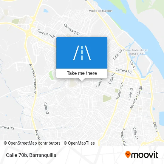 Calle 70b map