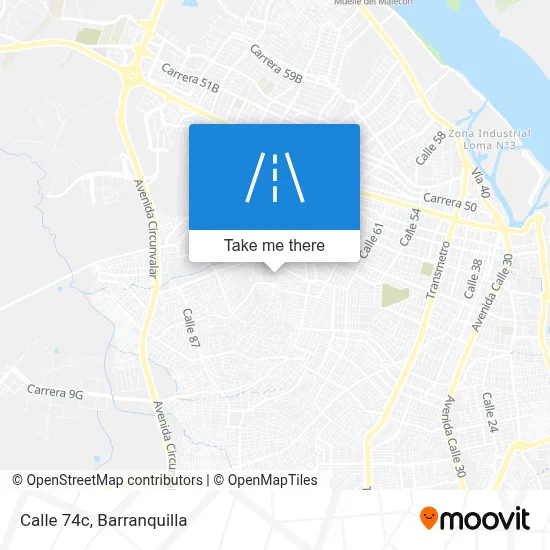 Calle 74c map