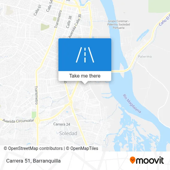 Carrera 51 map