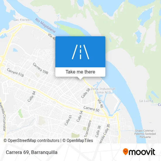 Carrera 69 map