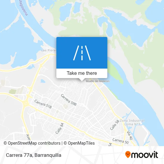 Carrera 77a map