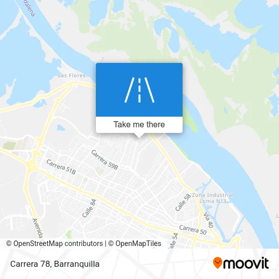 Carrera 78 map