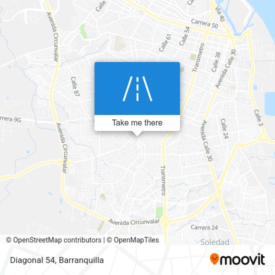 Mapa de Diagonal 54