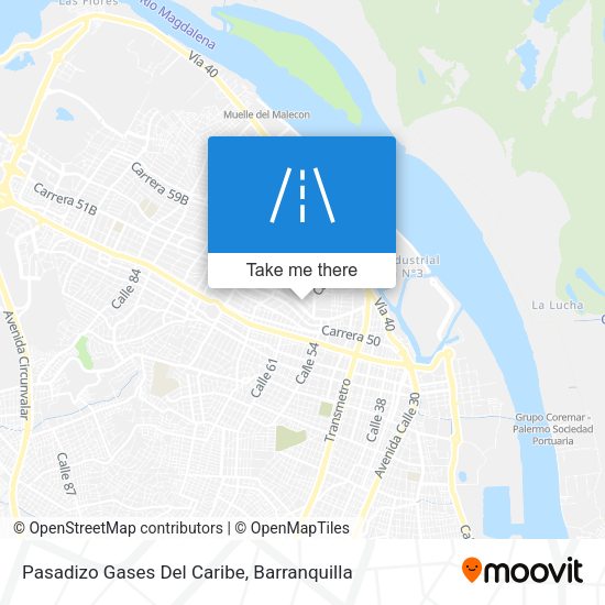 Mapa de Pasadizo Gases Del Caribe