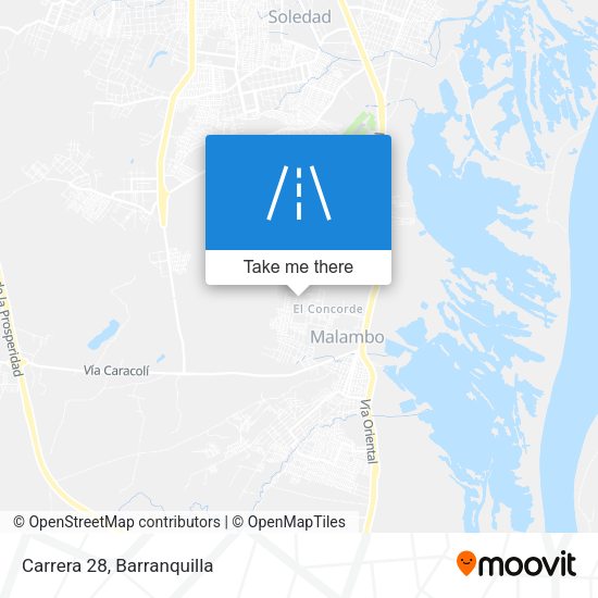 Carrera 28 map