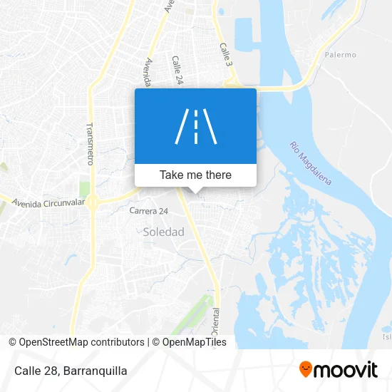 Calle 28 map