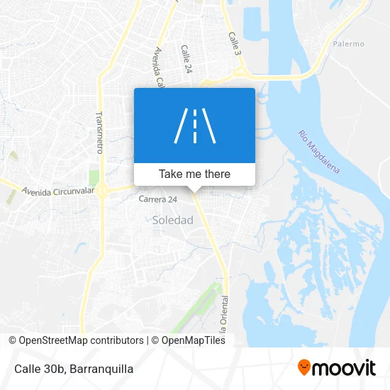Calle 30b map