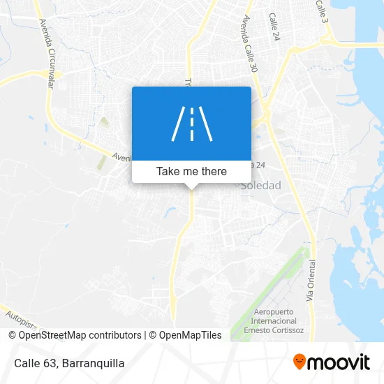 Calle 63 map