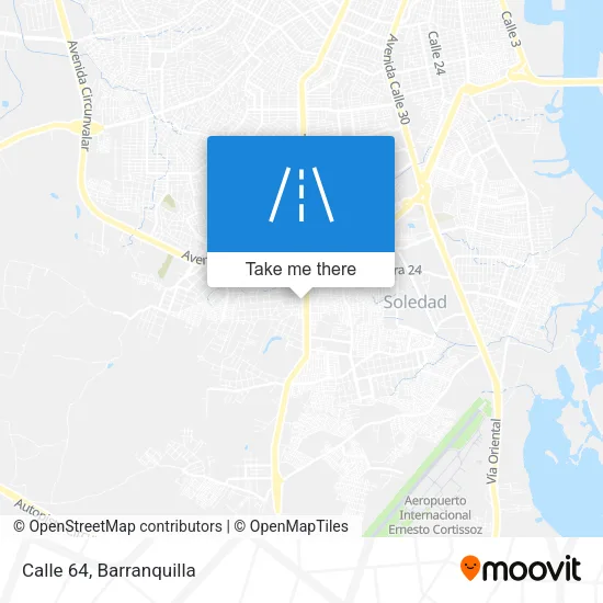 Calle 64 map