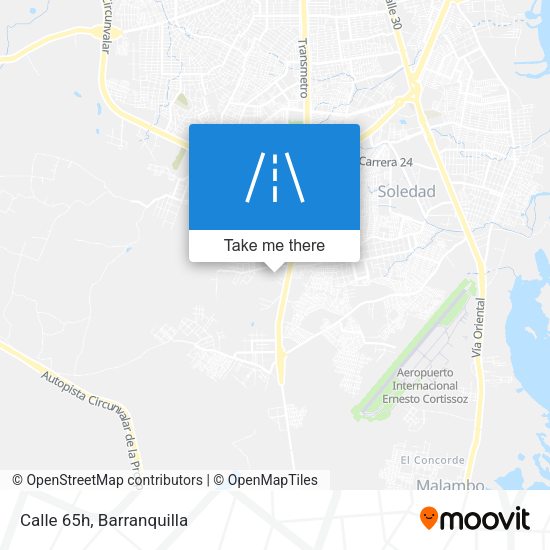 Mapa de Calle 65h