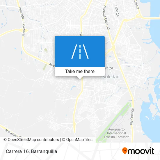 Carrera 16 map