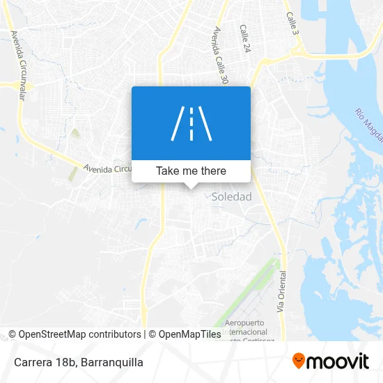 Carrera 18b map