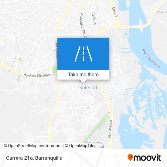 Carrera 21a map