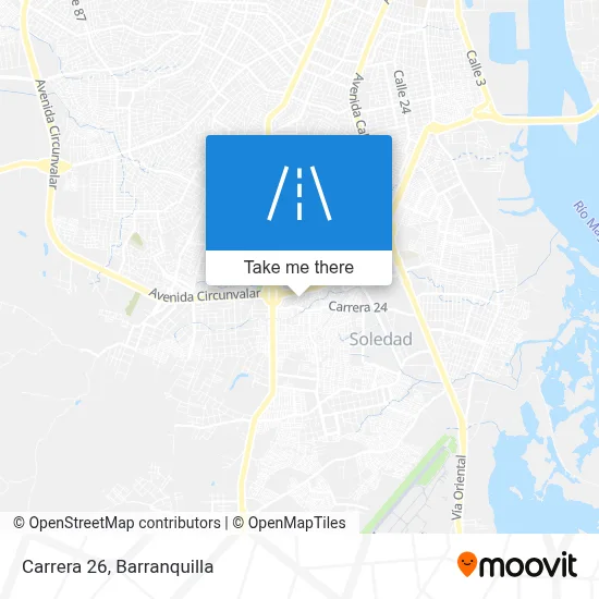 Carrera 26 map