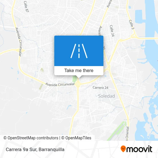 Mapa de Carrera 9a Sur