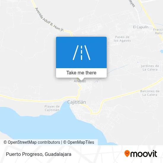Puerto Progreso map