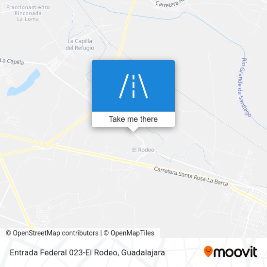 Entrada Federal 023-El Rodeo map