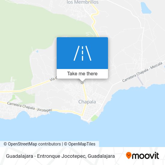 Guadalajara - Entronque Jocotepec map