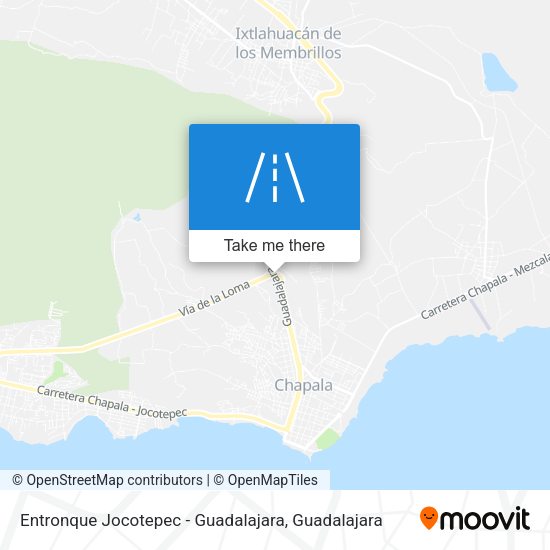 Entronque Jocotepec - Guadalajara map