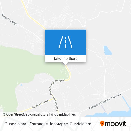 Mapa de Guadalajara - Entronque Jocotepec