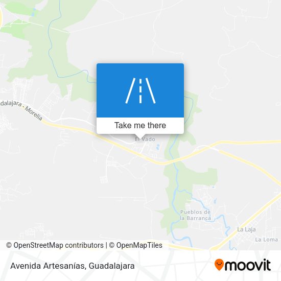 Mapa de Avenida Artesanías