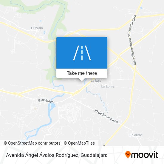 Mapa de Avenida Ángel Ávalos Rodríguez