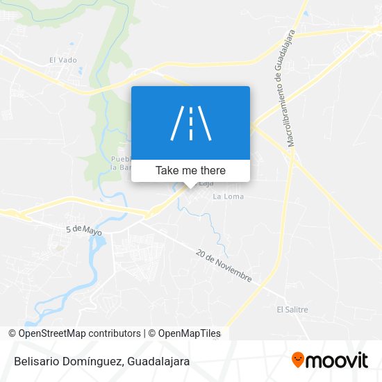 Belisario Domínguez map
