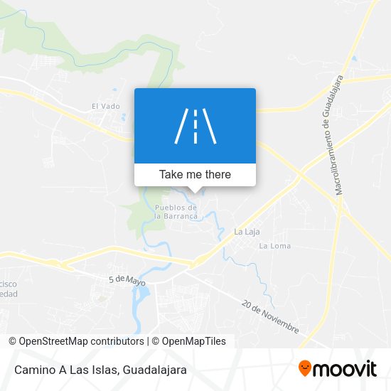 Camino A Las Islas map