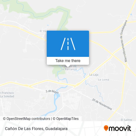 Cañón De Las Flores map