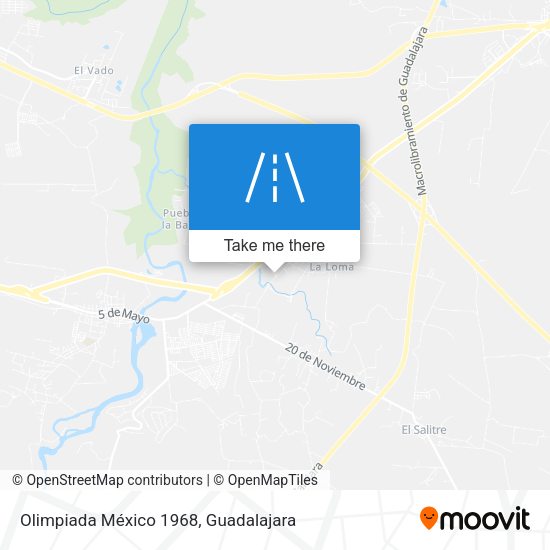 Mapa de Olimpiada México 1968