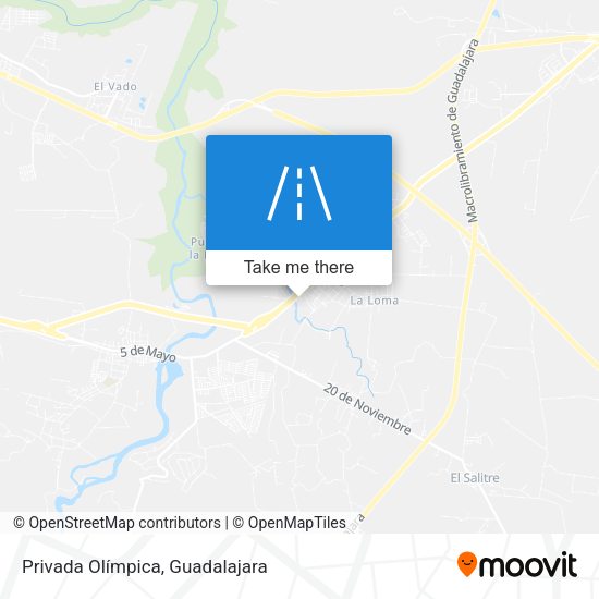 Privada Olímpica map